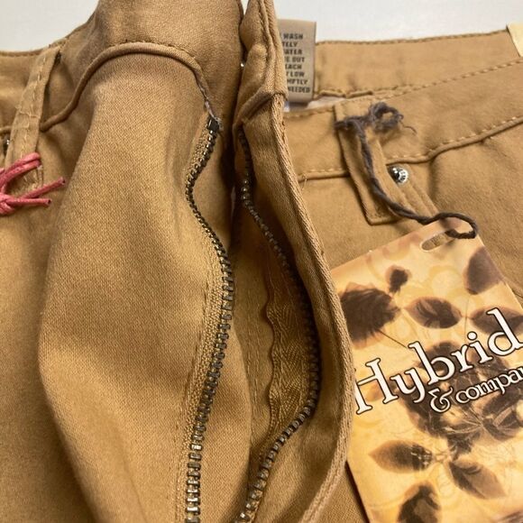 HYBRID & CO.Women’s Tan/Orange Jean Shorts,Sz 20,Cotton,Polyester, spandex blend - Picture 6 of 13